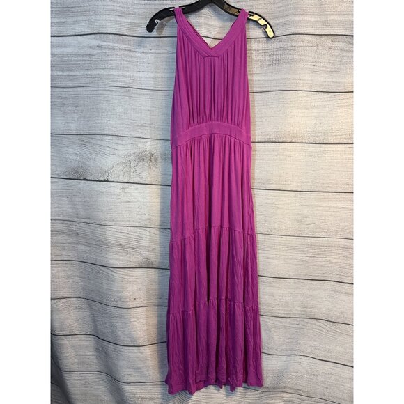Soma Wknd Crossover Halter Maxi Bra Dress Size L - Picture 2 of 4